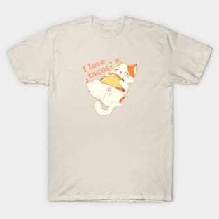 Cat I love Tacos T-Shirt